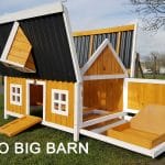 Yellow Eco chicken house with run