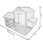 raised chicken coop with secure run