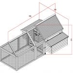 chicken coop with safe chicken run attached