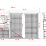 Compact fox-resistant chicken coop with run