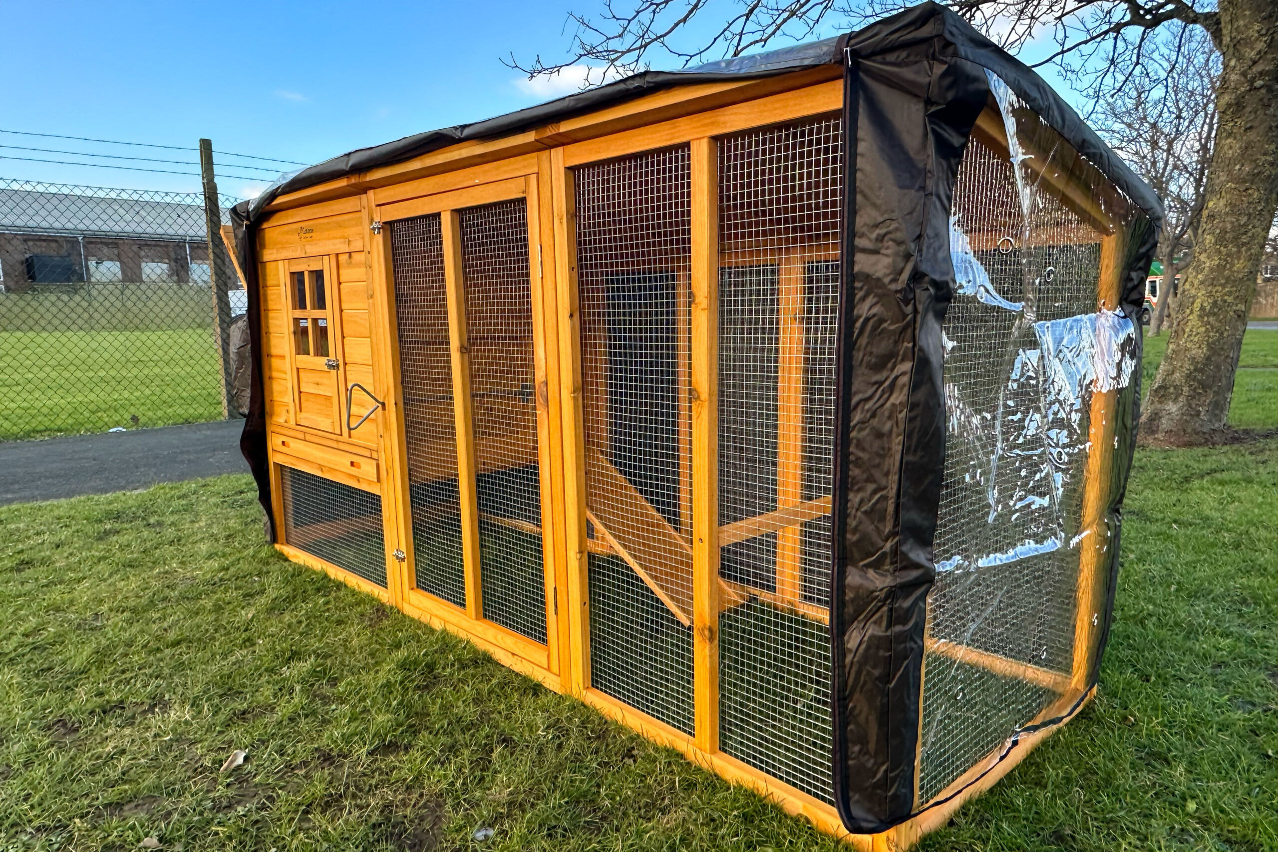 8 X 10Ft Waterproof Chicken Coop Cover For Winter,Anti-Tear