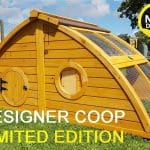 Half Moon design chicken coop. Semi circle chicken coop