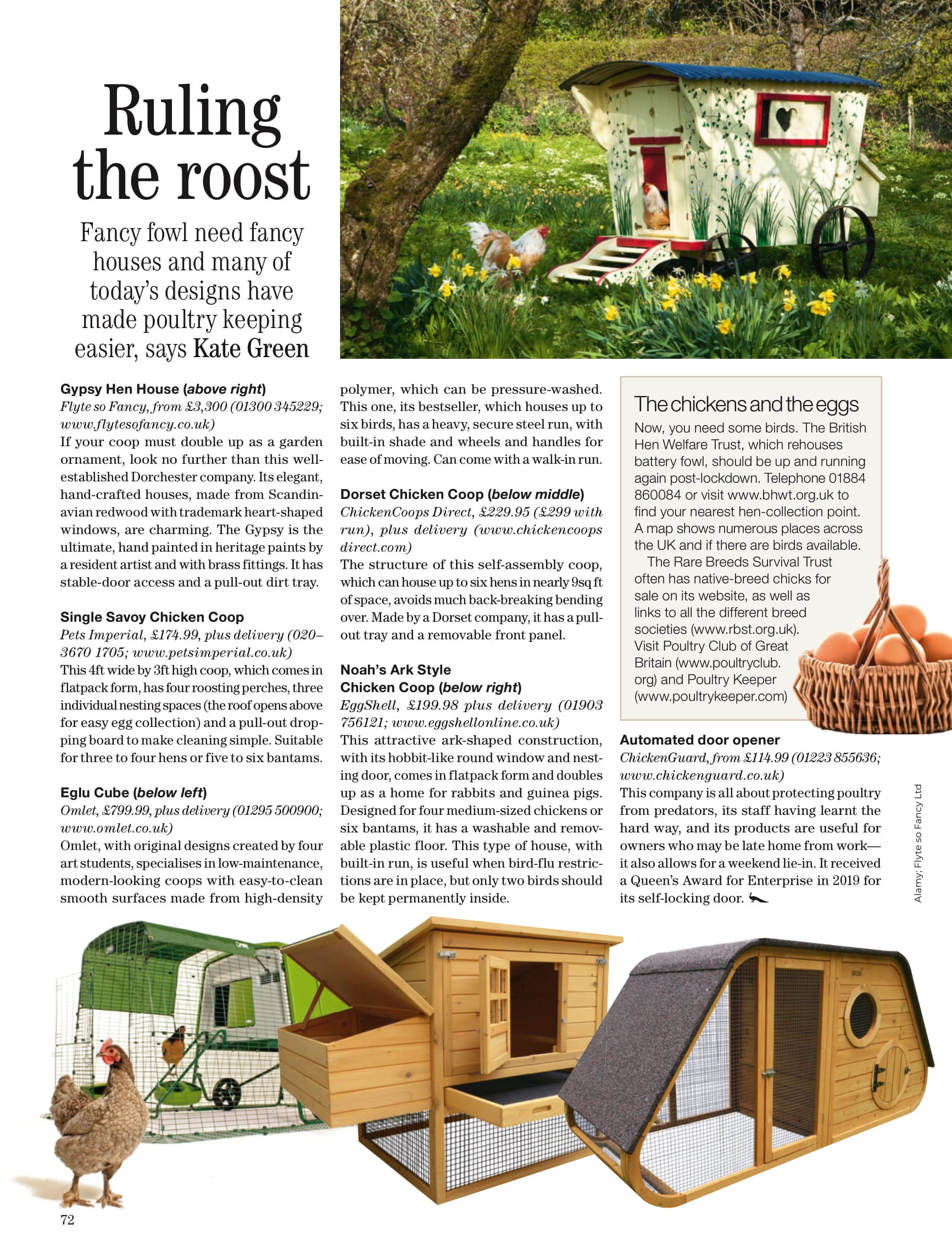 Noah's Ark Chicken Coop in country life magazine