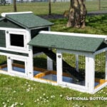 The Smokey XL Green Rabbit Hutch