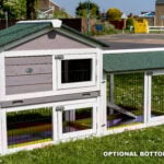 The 5ft Smokey Grey Rabbit Hutch