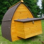 Dome design chicken house with window and door