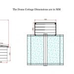 Dome design chicken house with window and door