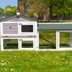 smokey grey 6ft Rabbit Hutch
