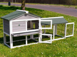 smokey grey 6ft Rabbit Hutch